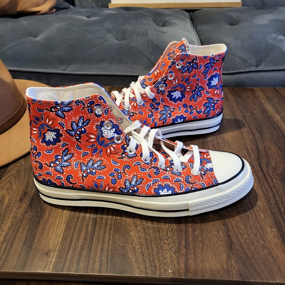 Converse NIB Paisley Chuck 70 High tops